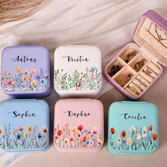 Travel Jewellery Box | Compact & Stylish Organizer - Pink