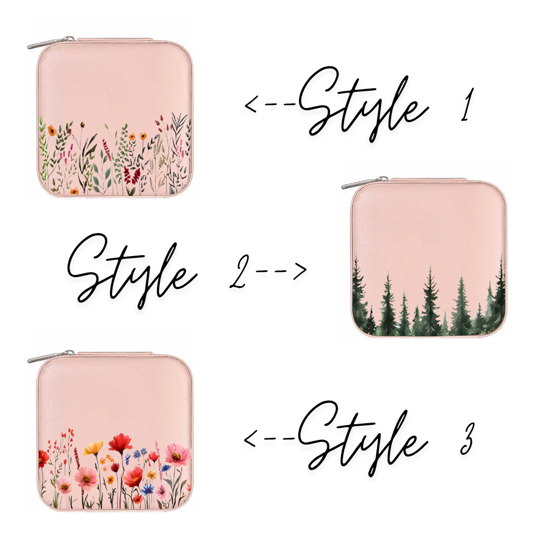 Travel Jewellery Box | Compact & Stylish Organizer - Pink