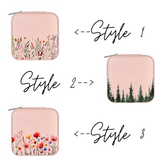 Travel Jewellery Box | Compact & Stylish Organizer - Pink